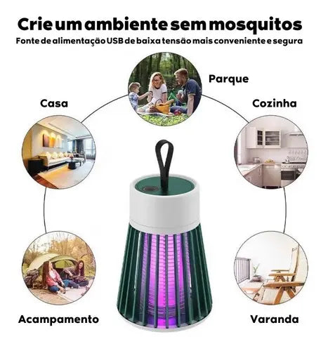Lâmpada Mata Mosquito Led Uv Eletrônico Pernilongo Insetos