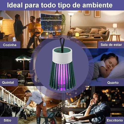 Lâmpada Mata Mosquito Led Uv Eletrônico Pernilongo Insetos